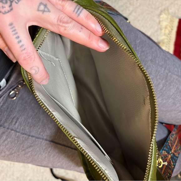 Olive Green Crossbody Bag - Picture 4 of 5